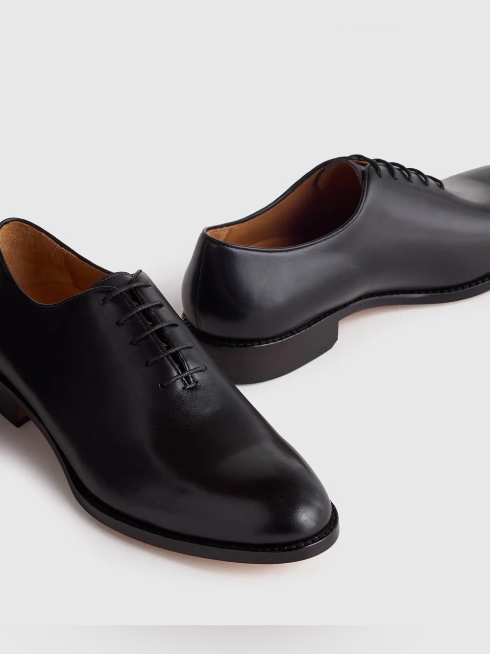 Quince black calfskin Leather plain toe Men’s Classic Oxford Shoes 11.5